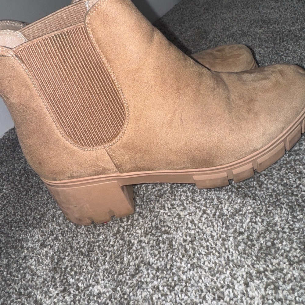 Tan Suede Ankle Boots
